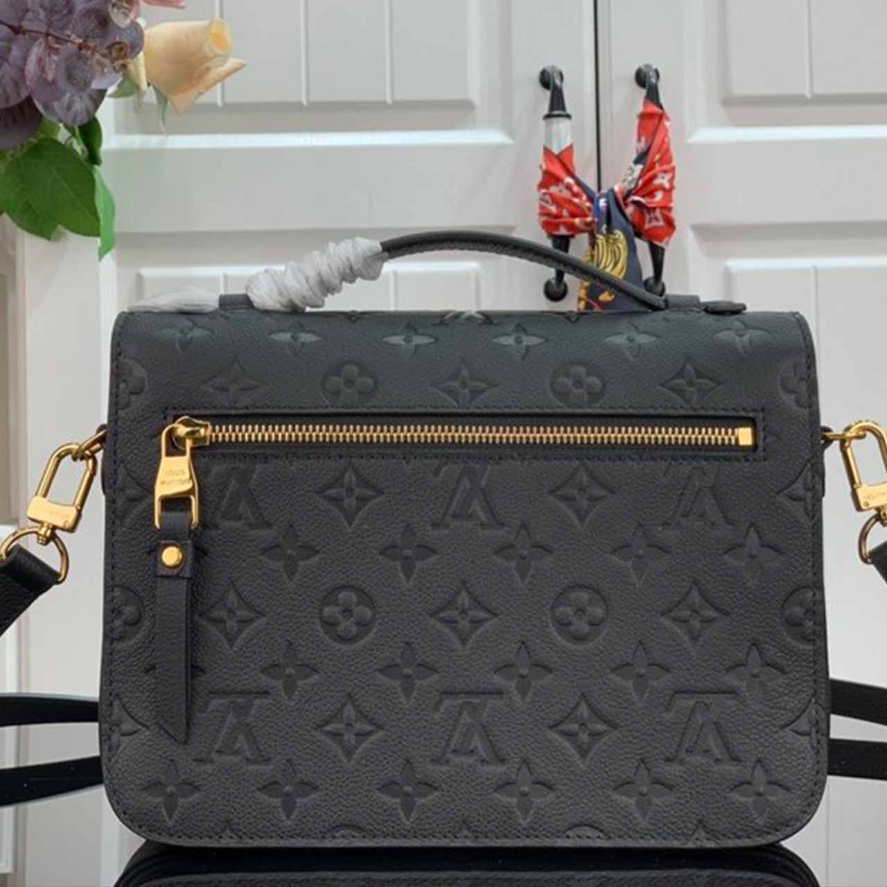 Louis Vuitton Pochette Metis M41487 M44155 Negro/Rojo-3