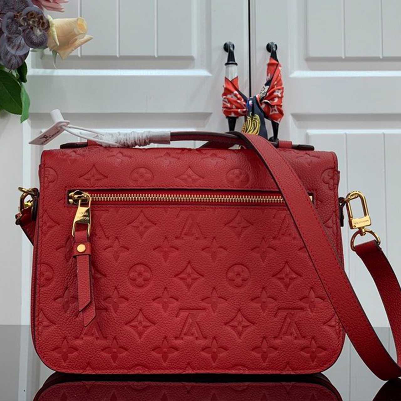 Louis Vuitton Pochette Metis M41487 M44155 Negro/Rojo-12