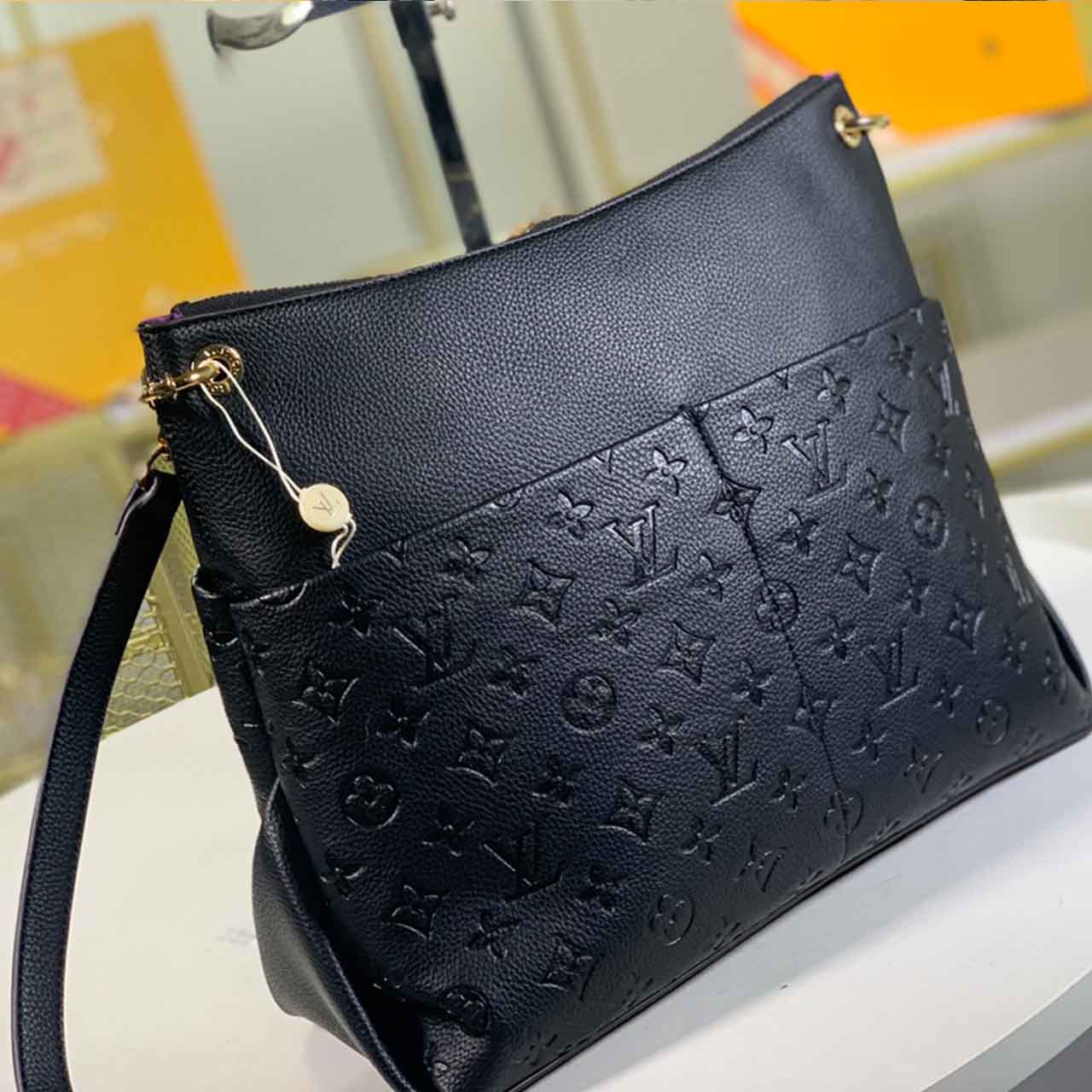 Louis Vuitton Maida Hobo M45522 Negro/Blanco-2
